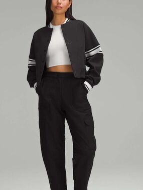 Lululemon Snap-Front Varsity Jacket
Black